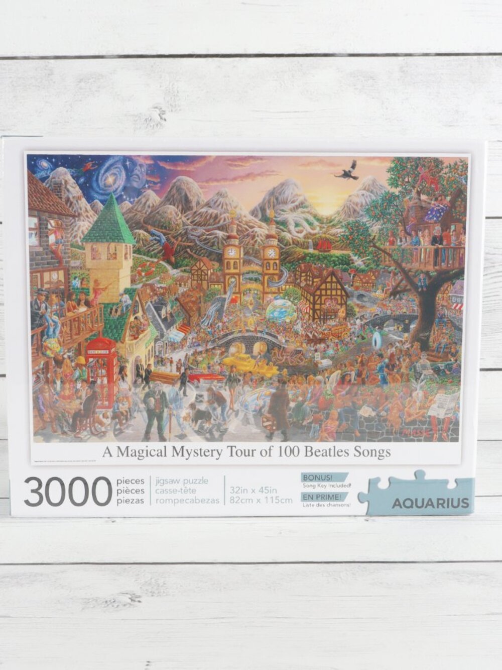 Aquarius Puzzles The Beatles Magical Mystery Tour of 100 Songs 3000 Piece Jigsaw